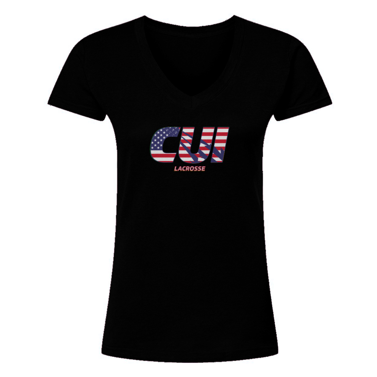 Women's CUI Lax Tultex V-Neck T-Shirt