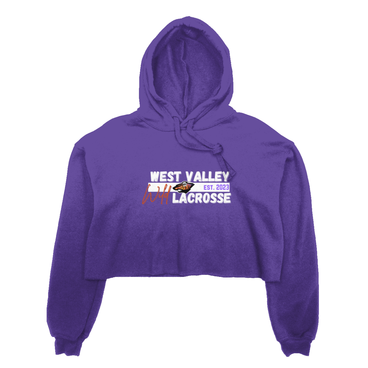 Women's WVW Lacrosse Bella + Canvas Cropped Hoodie
