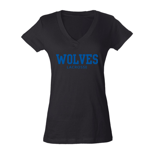Women's Timberline Lacrosse Tultex V-Neck T-Shirt