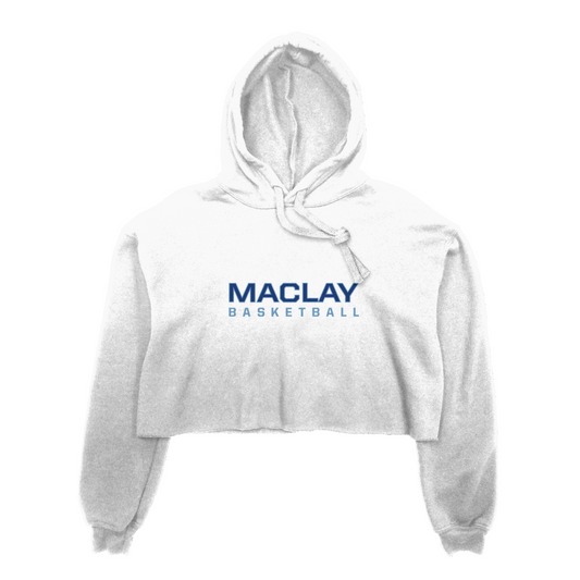 Women's Maclay Basketball Bella + Canvas Cropped Hoodie