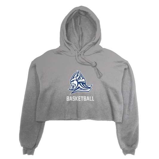 Women's Maclay Basketball Bella + Canvas Cropped Hoodie