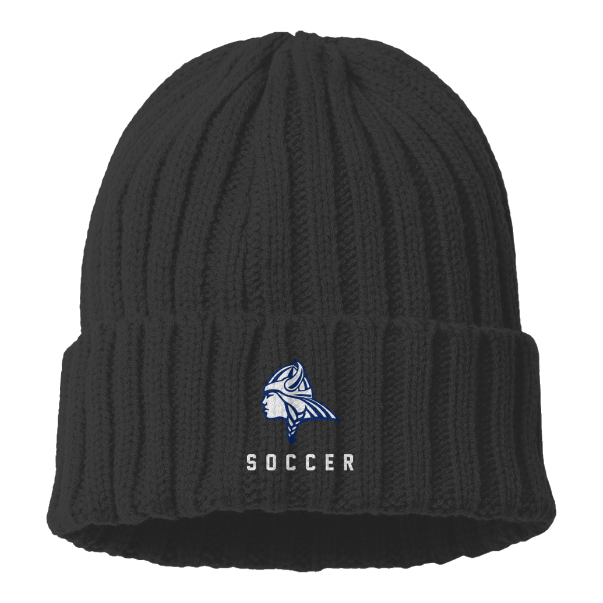 Maclay Soccer Cable Knit Cuffed Beanie
