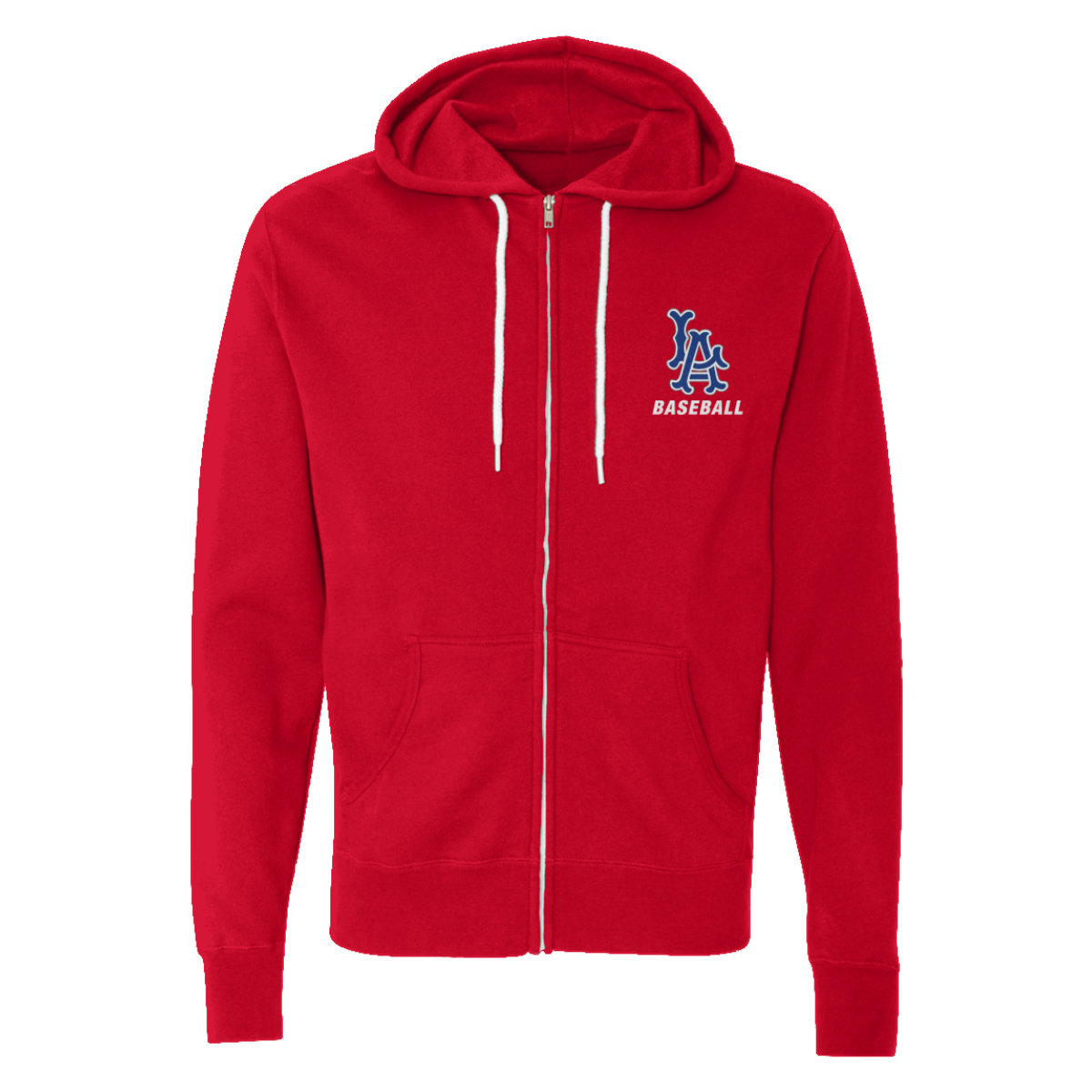 Adult LA Baseball Lightweight Full Zip Hoodie