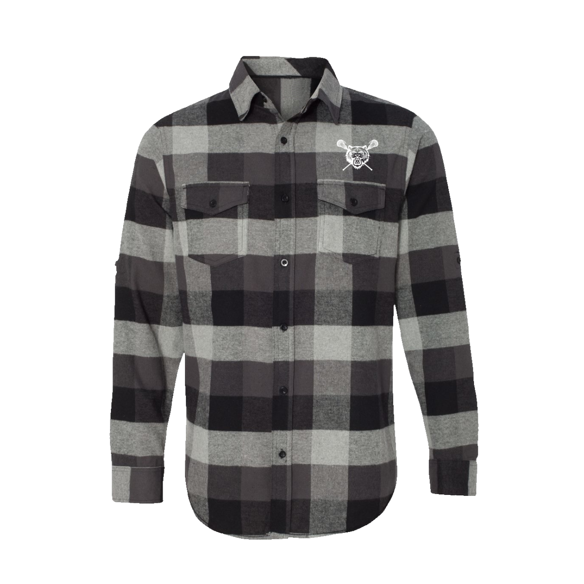 Adult Tiger Lax Burnside Flannel Shirt