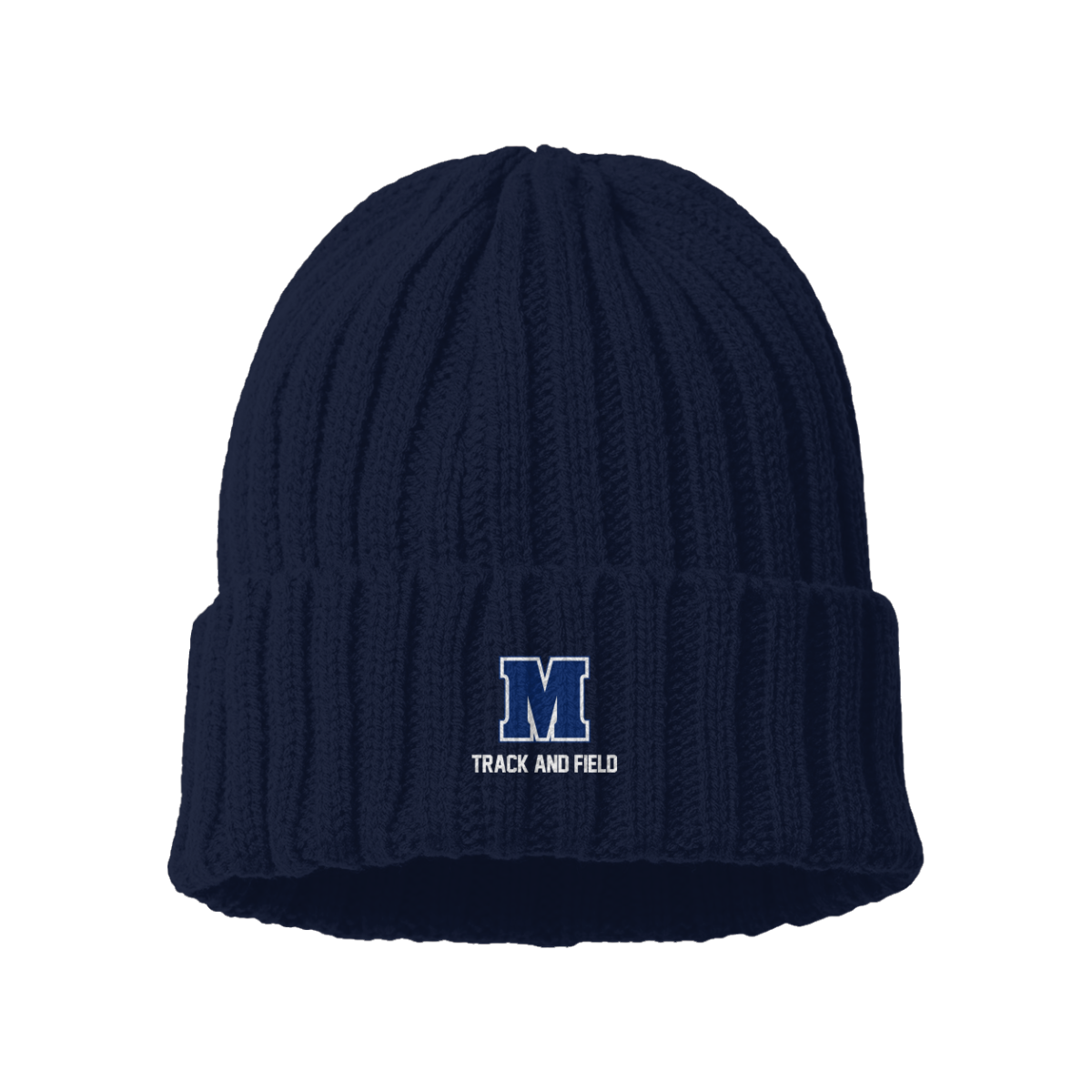 Maclay Track & Field Atlantis Headwear Cable Knit Cuffed Beanie