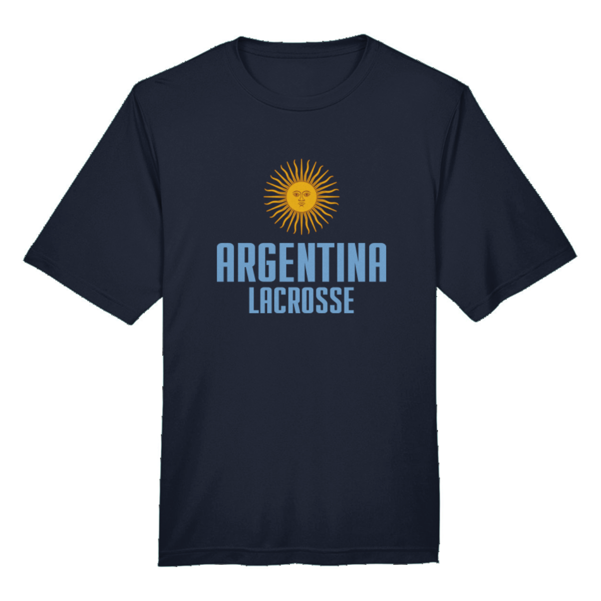 Adult Argentina Lacrosse Team 365 Zone Performance T-Shirt