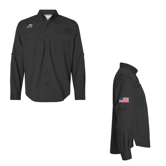 Adult Grey Duck Lacrosse Paragon Performance Fishing Shirt
