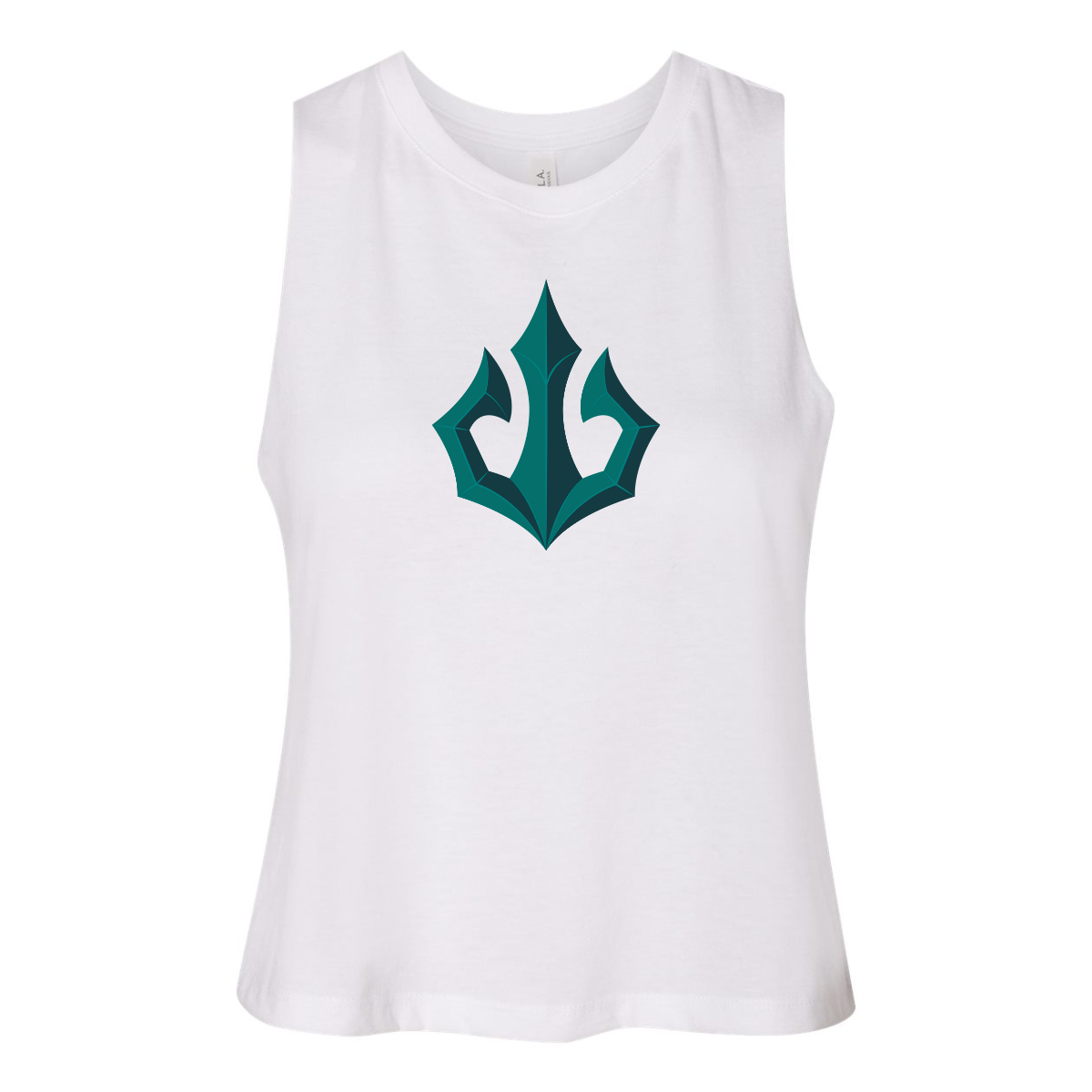 Women's Tacoma Triton Bella + Canvas Racerback Cropped Tank