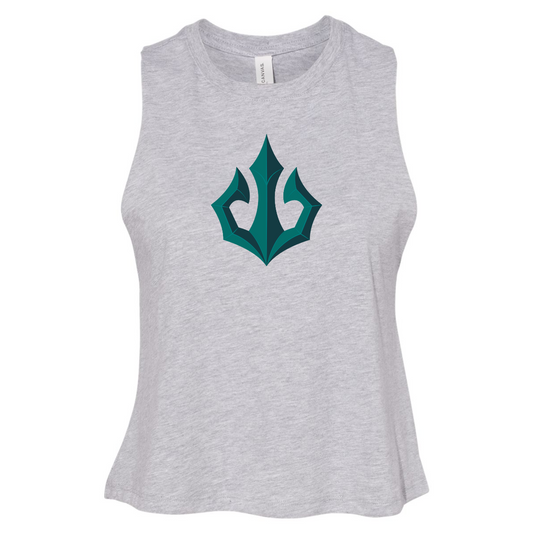 Women's Tacoma Triton Bella + Canvas Racerback Cropped Tank