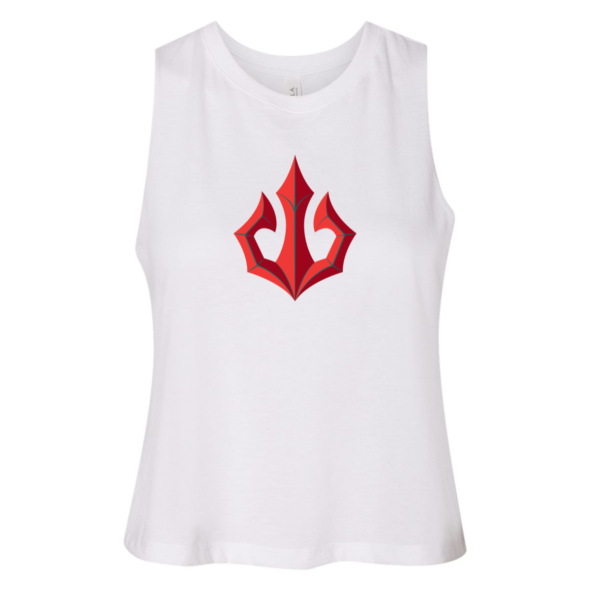 Women's Tacoma Triton Bella + Canvas Racerback Cropped Tank
