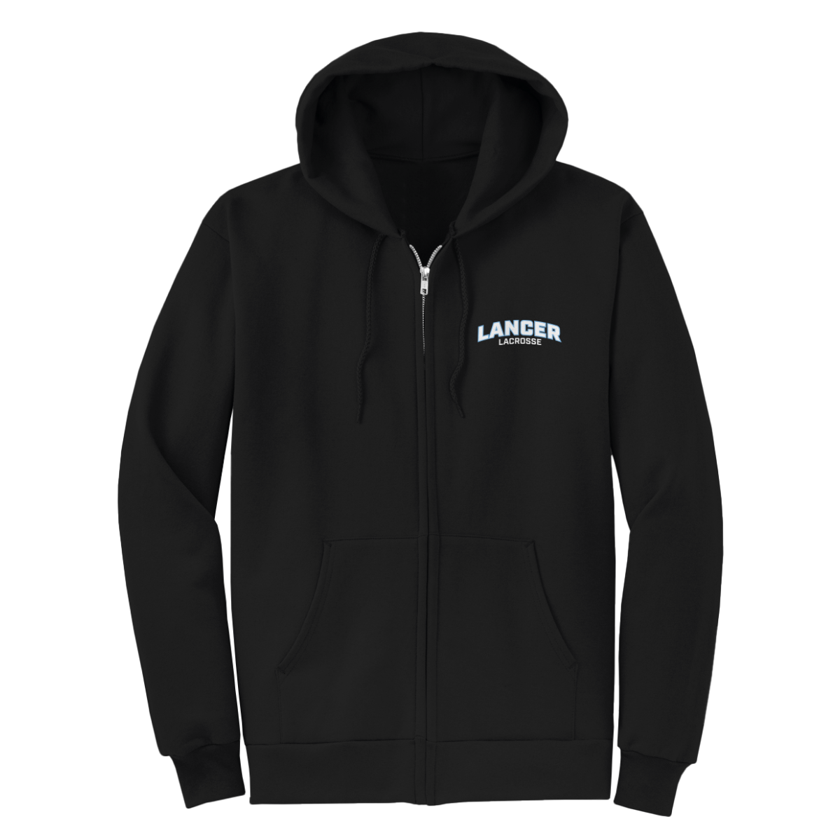Adult Lancer Lacrosse Port & Company Full Zip Hoodie