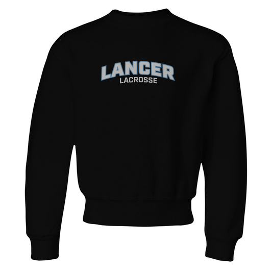 Youth Lancer Lacrosse Jerzees Nublend Crewneck Sweatshirt