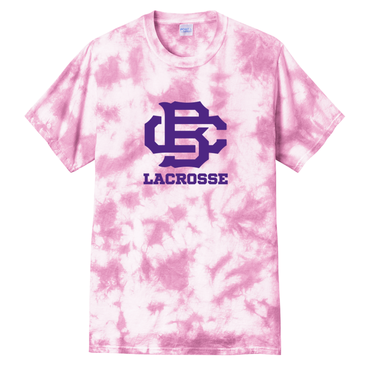 Adult CBHS Lacrosse Port & Company Crystal Tie-Dye T-Shirt