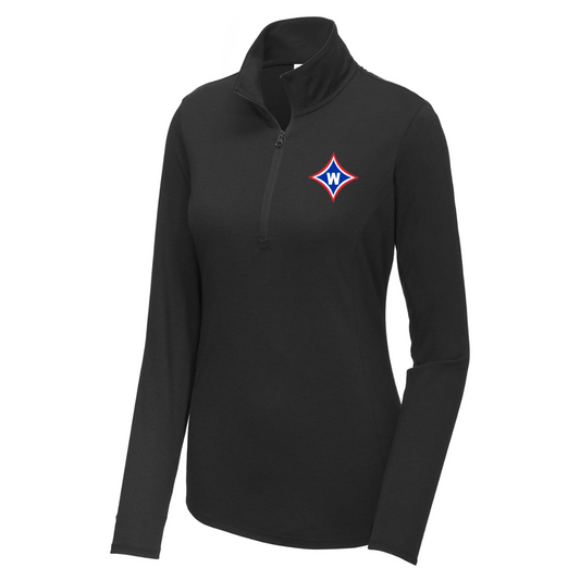 Women's Walton Girls Lacrosse Sport-Tek Tri-Blend 1/4 Zip