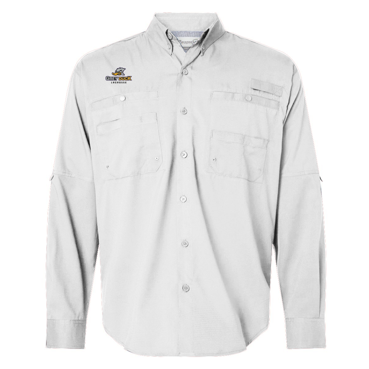 Adult Grey Duck Lacrosse Paragon Performance Fishing Shirt