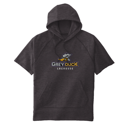 Adult Grey Duck Lacrosse Sport-Tek Tri-Blend SS Hoodie