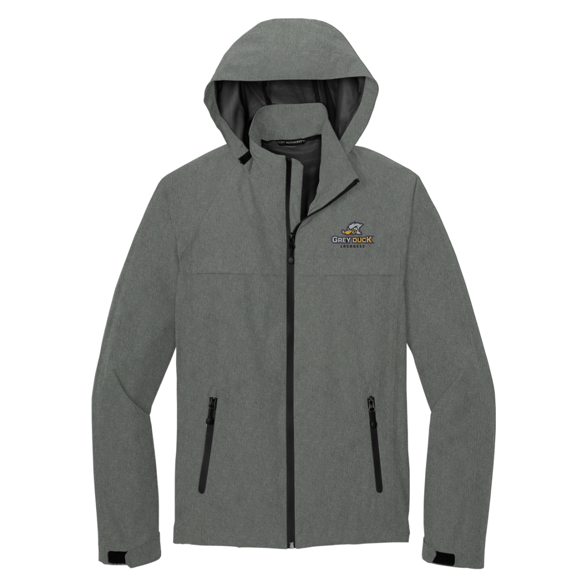 Adult Grey Duck Lacrosse Port Authority Torrent Waterproof Jacket