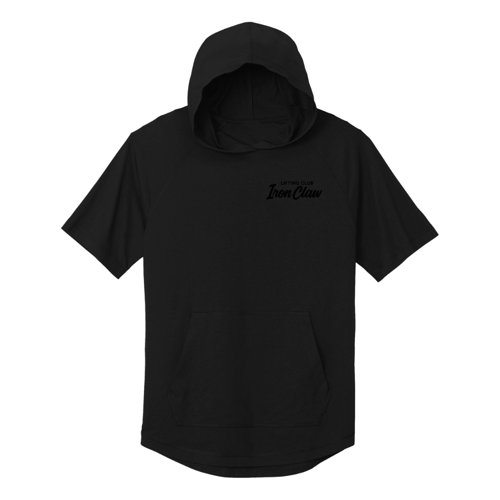 Adult Iron Claw Lifting Tri-Blend Fleece SS Hooded Pullover