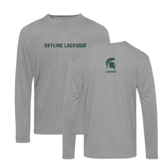 Adult Spartans Lacrosse Next Level Triblend Long Sleeve