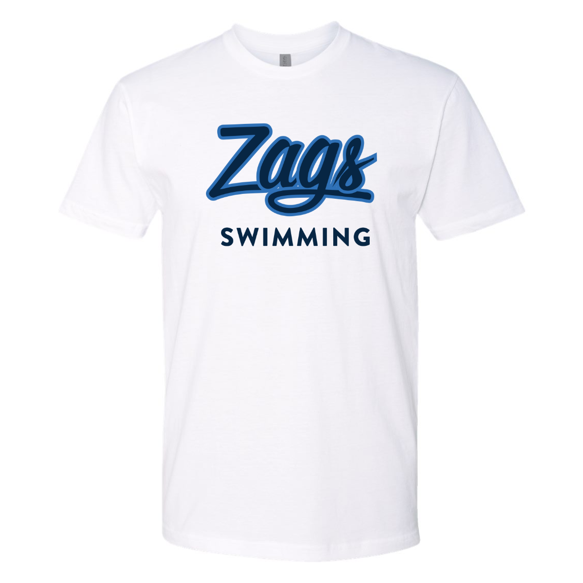 Adult Key Swimming Next Level Cotton T-Shirt