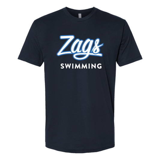 Adult Key Swimming Next Level Cotton T-Shirt