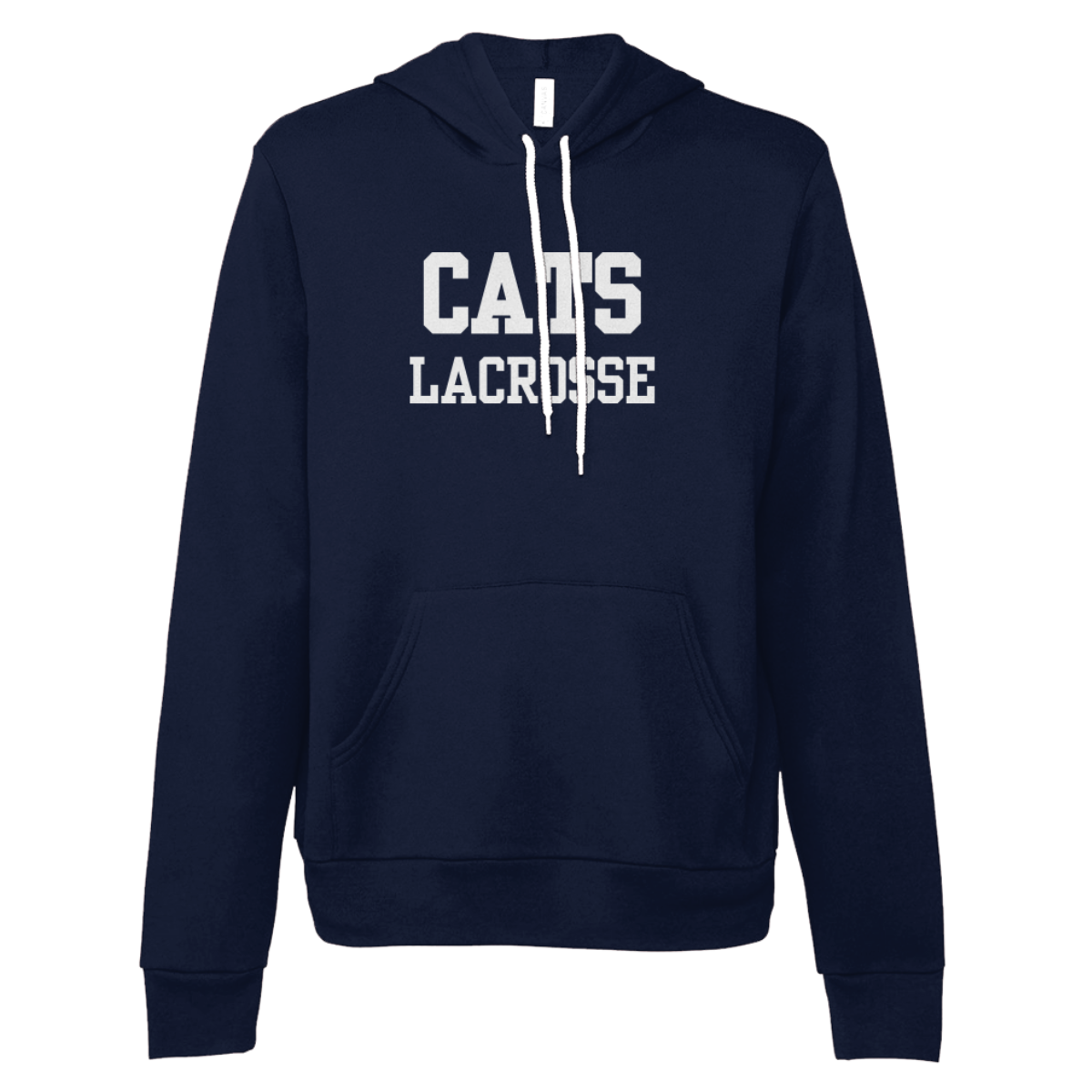 Adult Springdale Wildcats Lacrosse Bella + Canvas Sponge Fleece Hoodie