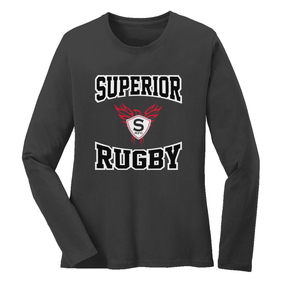 Womens Superior Rugby Port & Co Cotton Long Sleeve