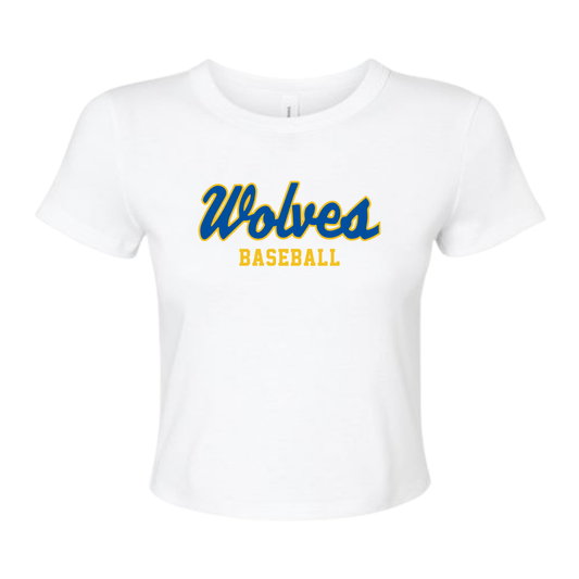 Women's St. Paul's Baseball Bella + Canvas Micro Rib Baby Tee