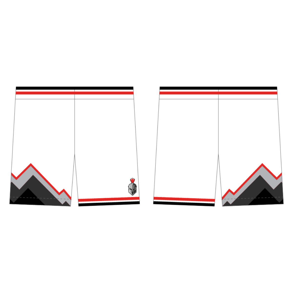 Mountain Ridge Lacrosse Athletic Shorts - White