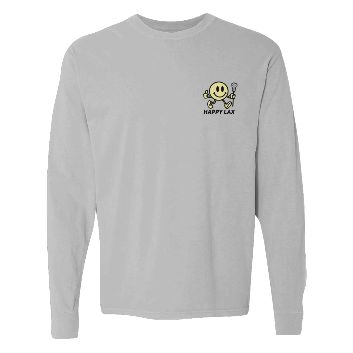 Adult Happy Lax Comfort Colors Long Sleeve T-Shirt
