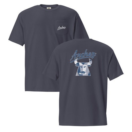 Adult Archer Meat Snacks Comfort Colors Garment-Dyed Pocket T-Shirt