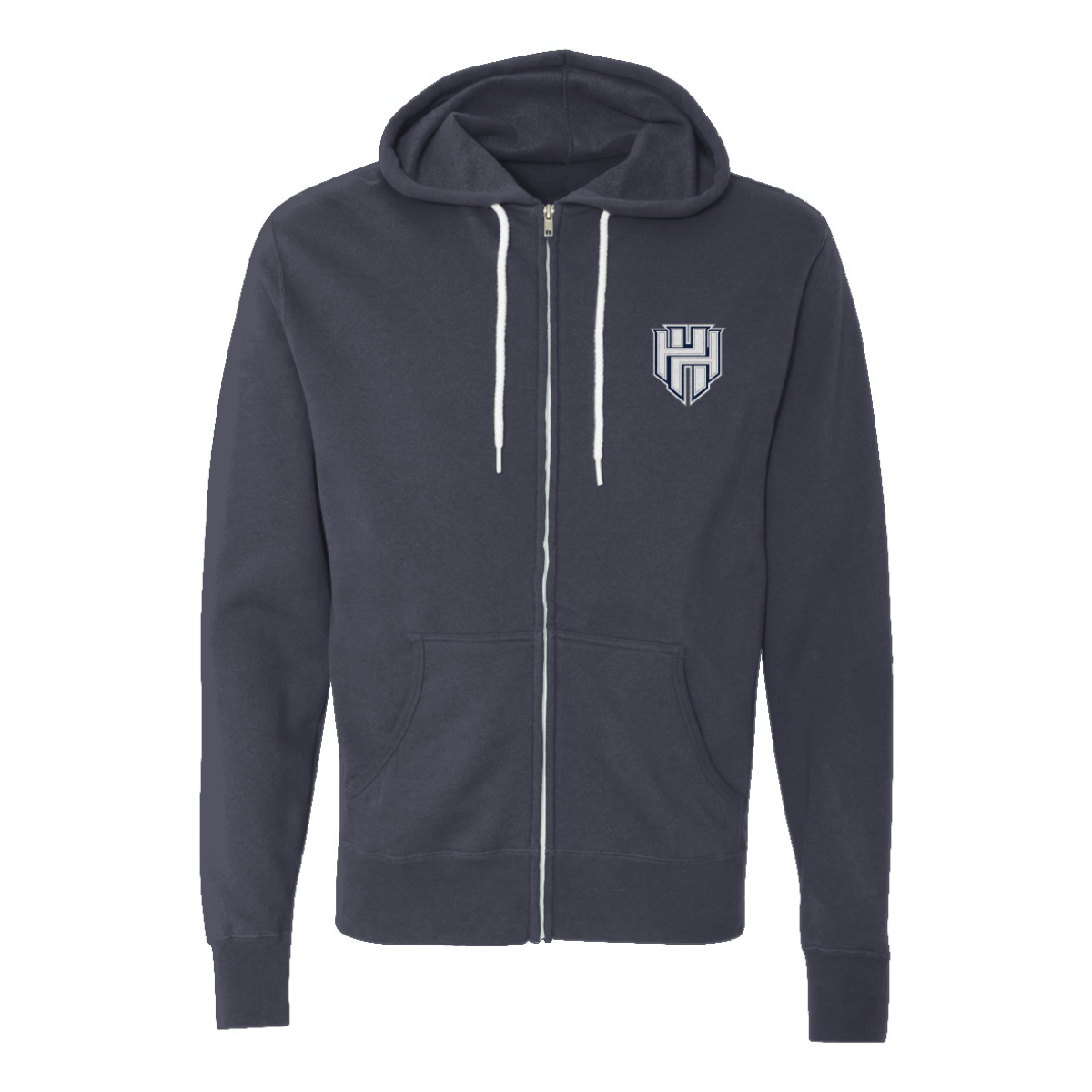 Adult Heart and Hustle Baseball ITC Lightweight Full Zip Hoodie
