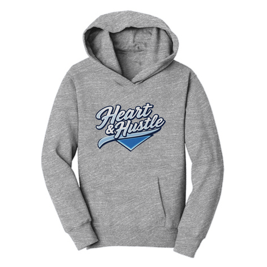 Youth Heart and Hustle Baseball Port & Company Hoodie