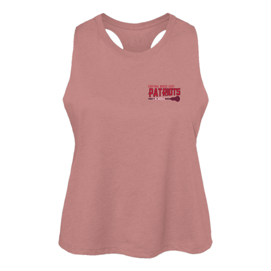 Women's CBE Lacrosse Bella + Canvas Racerback Cropped Tank
