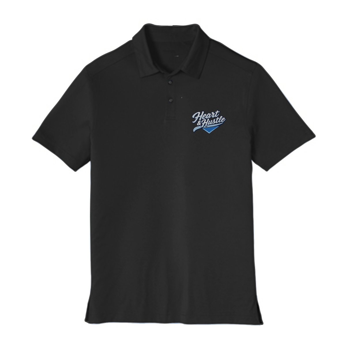 Adult Heart and Hustle Baseball Port Authority Stretch Polo