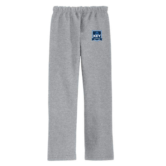 Adult Key Lacrosse Gildan Open-Bottom Relaxed Sweatpants