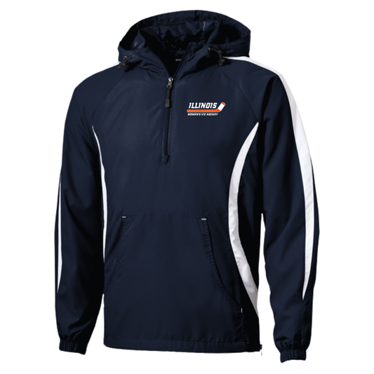 Adult Illinois Hockey Sport-Tek Colorblock Raglan Anorak