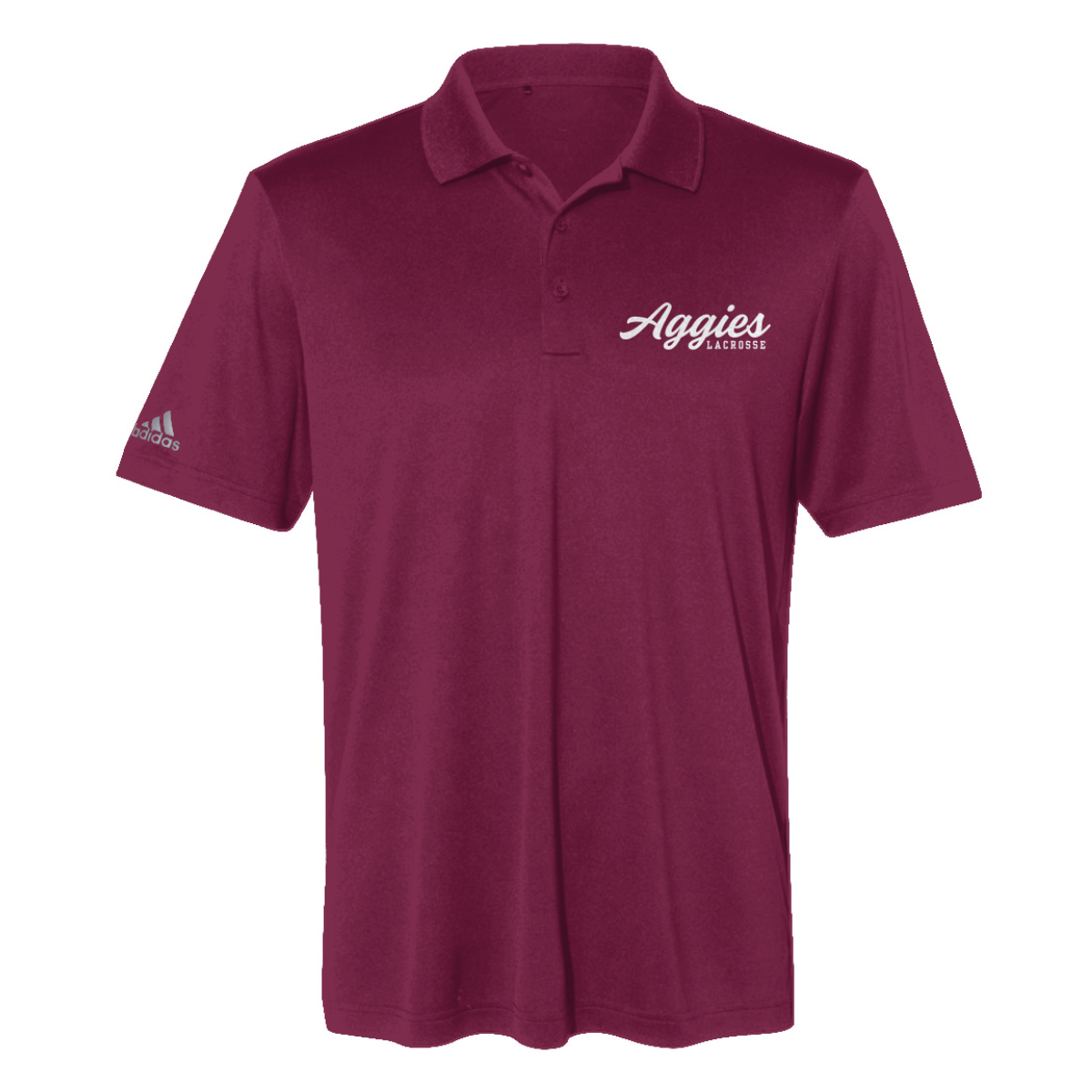 Adult Aggie Lacrosse Adidas Performance Polo