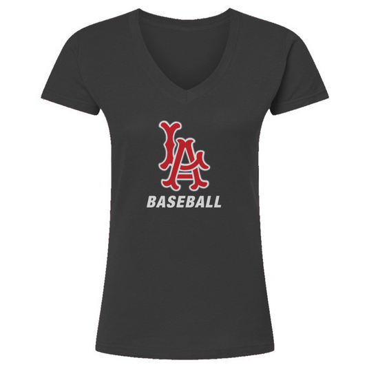 Women's Los Alamitos Baseball Tultex V-Neck T-Shirt