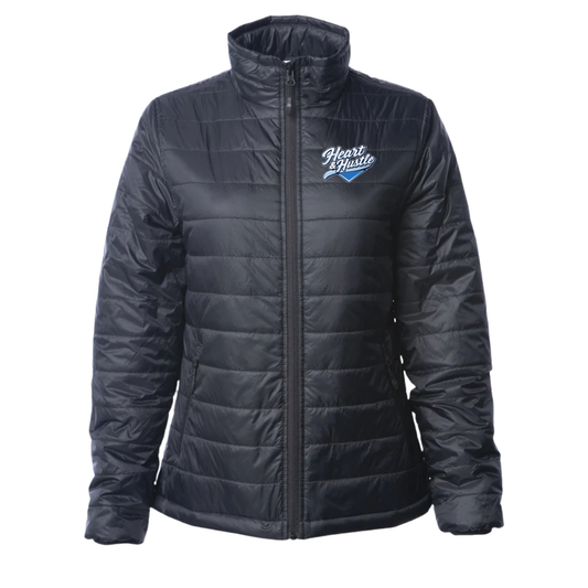 Women's Heart and Hustle Baseball ITC Puffer Jacket