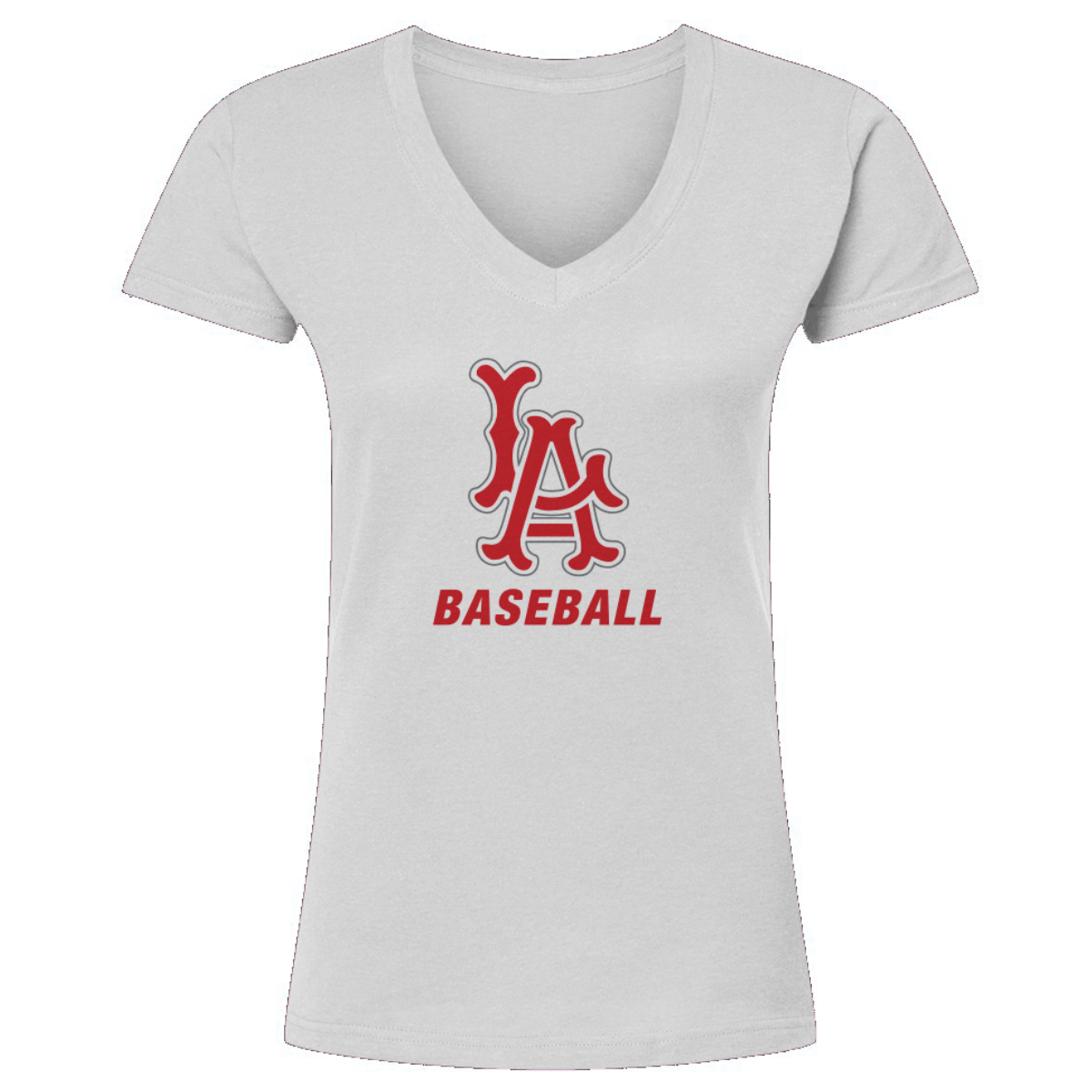 Women's Los Alamitos Baseball Tultex V-Neck T-Shirt