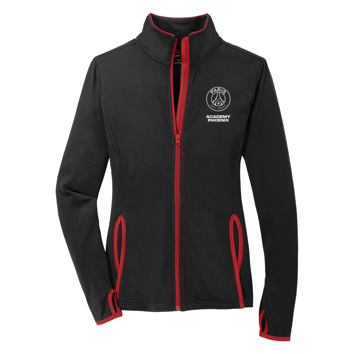 Women's PSG Academy Phoenix Sport-Tek Sport-Wick Stretch Full Zip Jacket