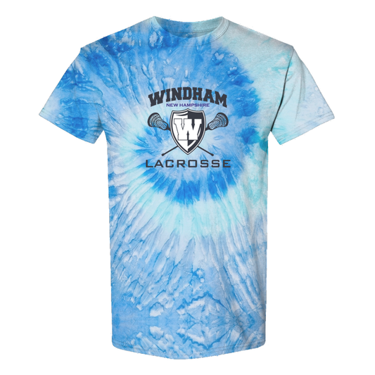 Adult Windham Lacrosse Tie-Dye Blue Jerry Tee