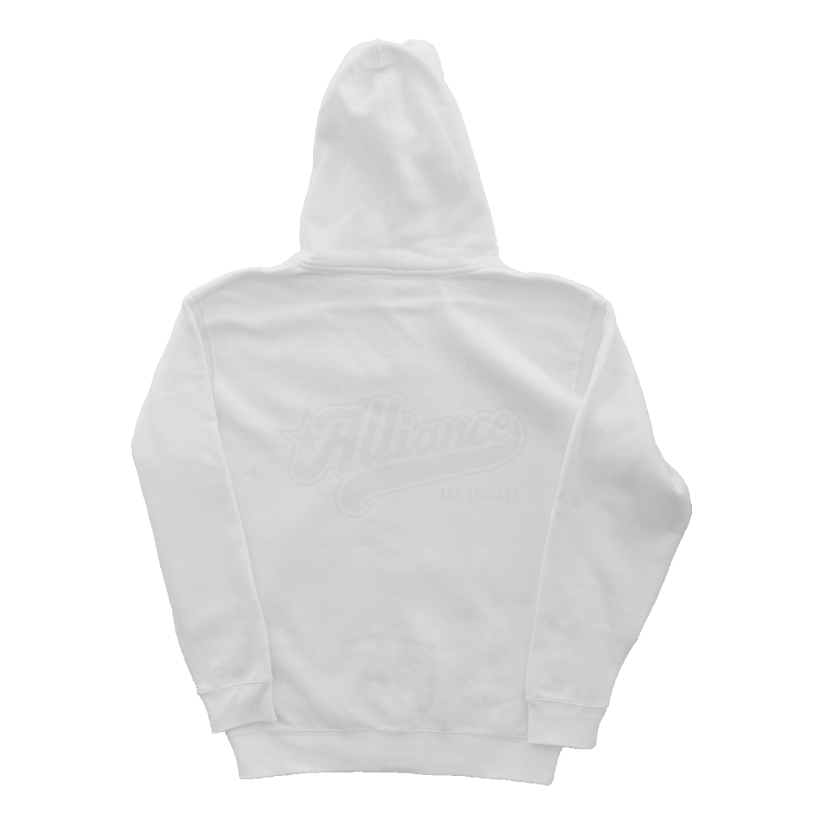 Adult Alliance LA Independent Zip Hoodies - White-on-white