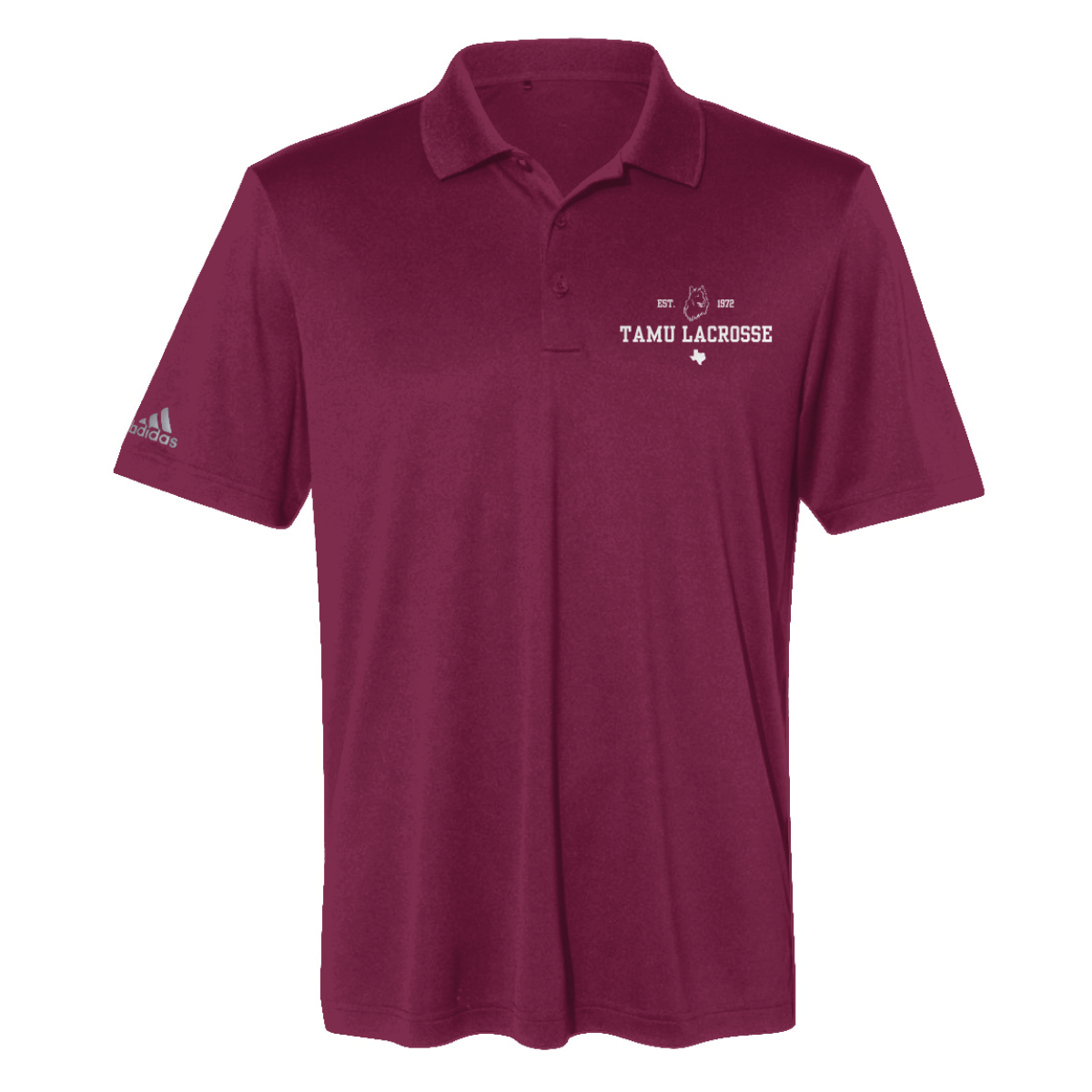 Adult Aggie Lacrosse Adidas Performance Polo