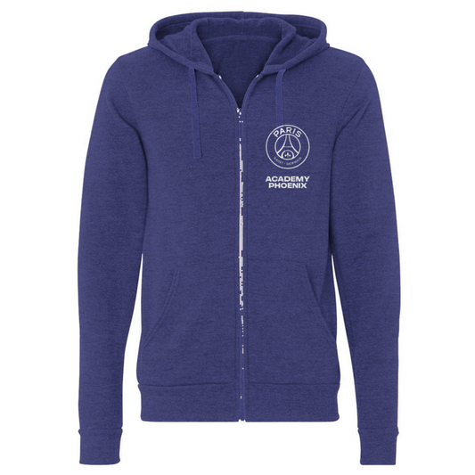 Adult PSG Academy Phoenix Triblend Full Zip Hoodie