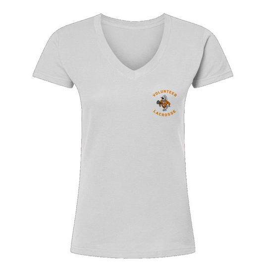 Women's Tennessee Lacrosse Tultex V-Neck T-Shirt