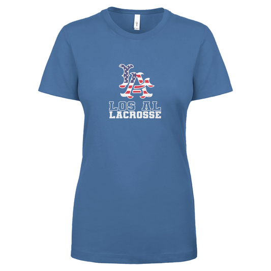 Women's Los Al Lacrosse Next Level Ideal Crew T-Shirt