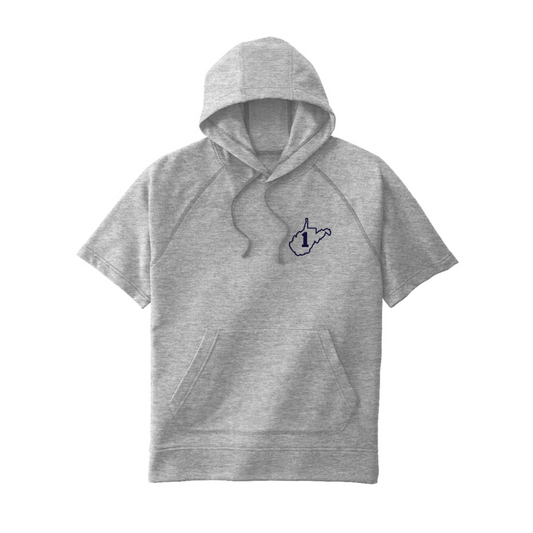 Adult Wheeling Post 1 Tri-Blend Fleece S/S Hooded Pullover