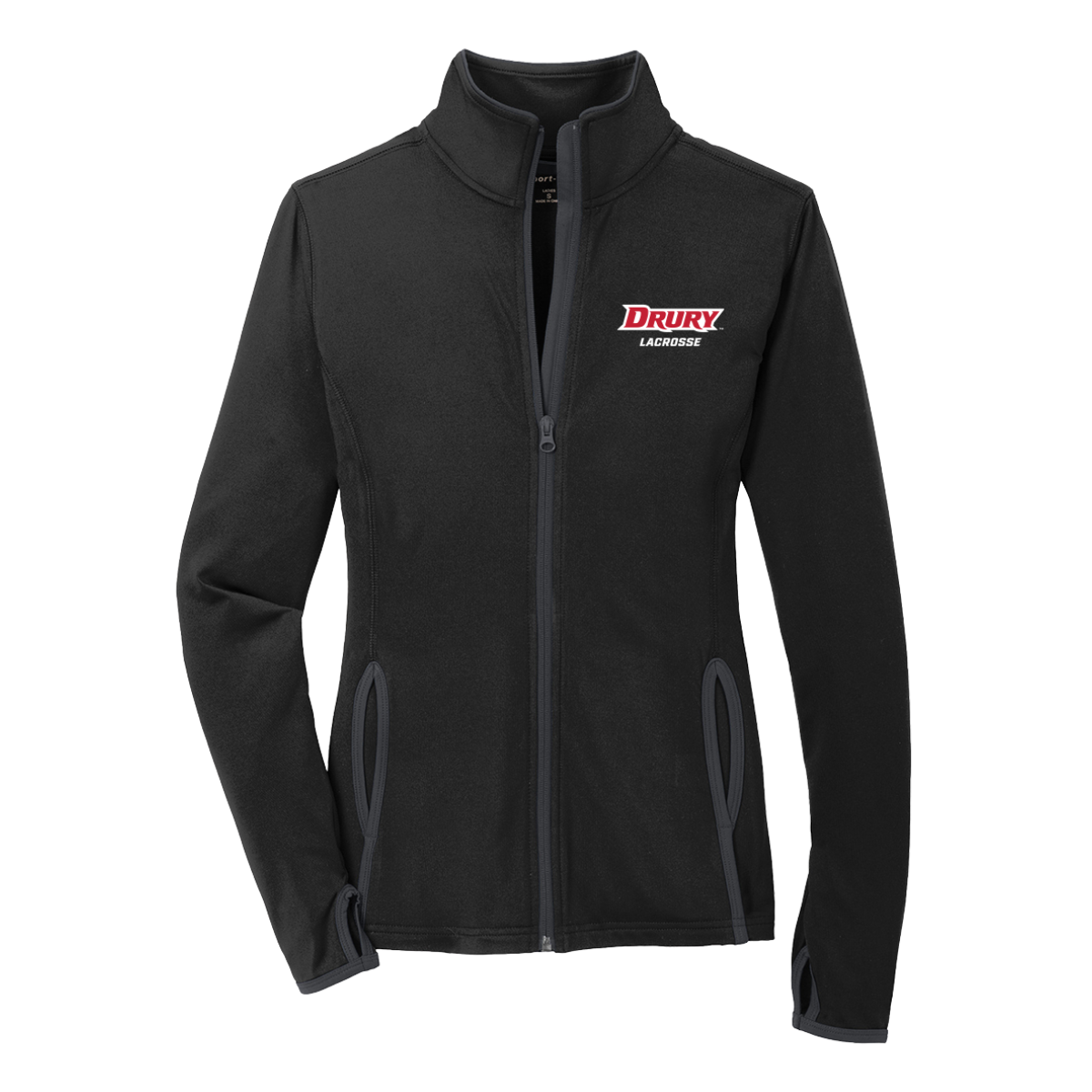 Women's Drury Lacrosse Sport-Tek Sport-Wick Stretch Full Zip Jacket